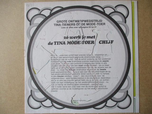 adv11091 tina mode toer schijf, Ophalen, Overige figuren, Gebruikt, Overige typen