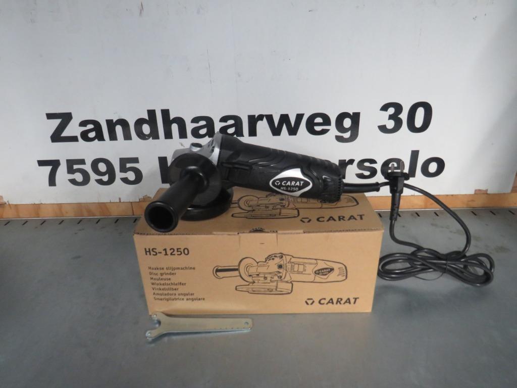 carat hs-1250 haakse slijper 125mm nieuw in doos, Carat, Nieuw, Zandhaarweg, Ophalen of Verzenden