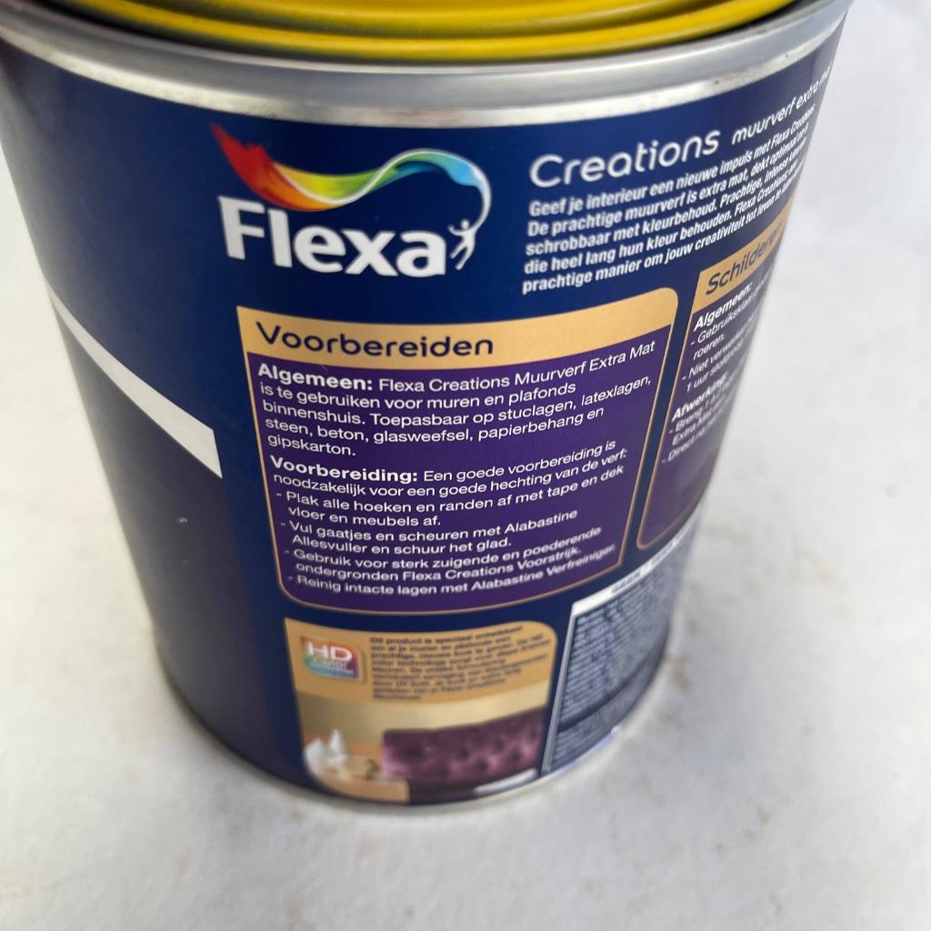 Flexa Creations Muurverf Retro Vibe Geel Extra Mat 1L, Flexa, Flexa, Geel, Nieuw