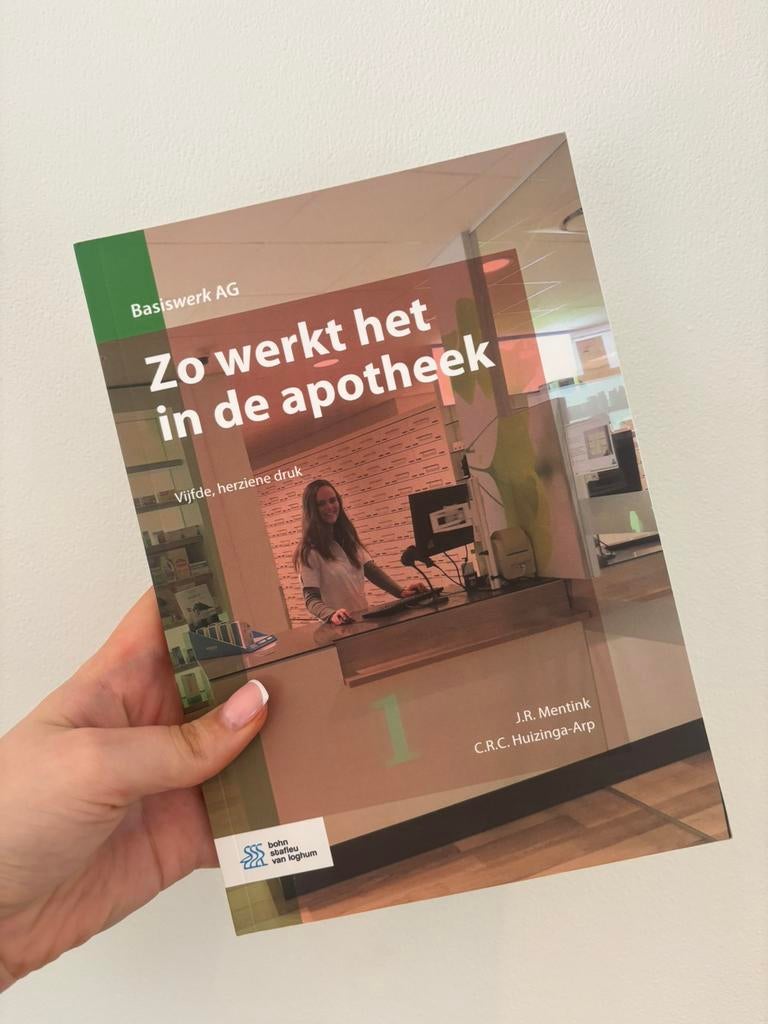 Basiswerk AG - Zo werkt het in de apotheek, Boeken, Verzenden, Alpha, Nieuw, J.R. Mentink; C.R.C. Huizinga-Arp
