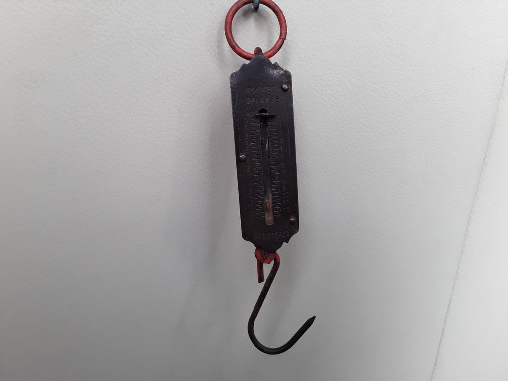 Antieke vintage unster weeghaak pocket balance., Antiek en Kunst, Ophalen