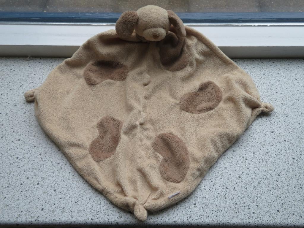 Knuffeldoek slapend hond of hondje merk angel Dear?, Ophalen of Verzenden, Zo goed als nieuw, Hond
