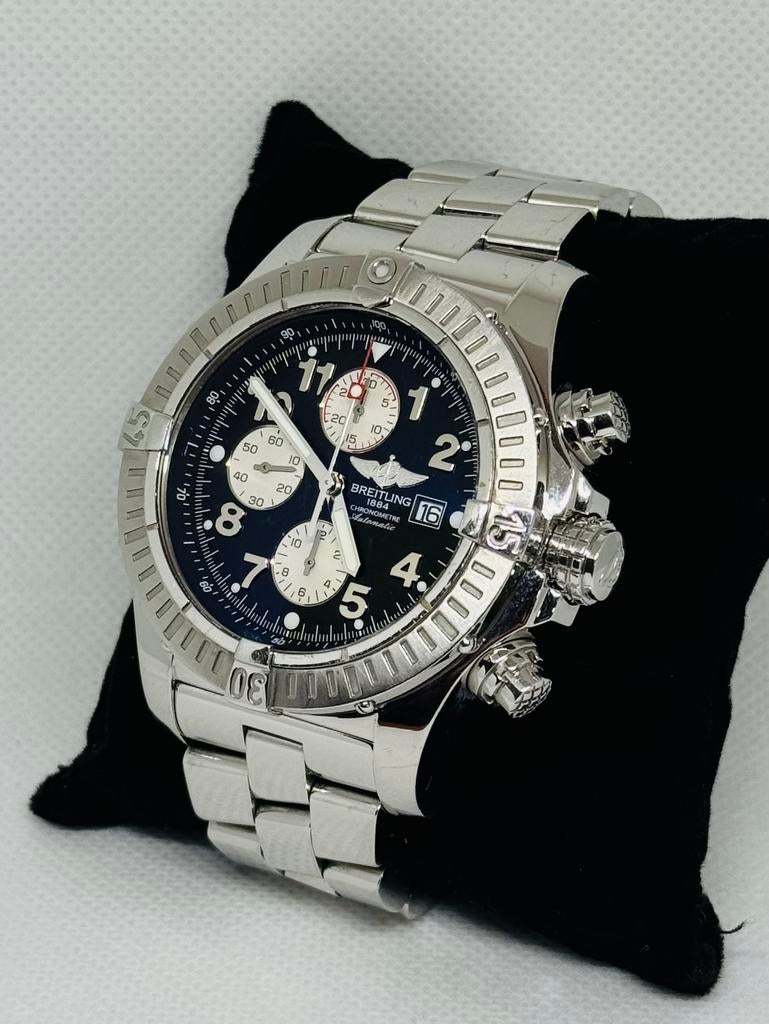 Breitling Super Avenger, Sieraden, Tassen en Uiterlijk, Horloges | Heren, Zo goed als nieuw, Overige merken, Staal, Ophalen