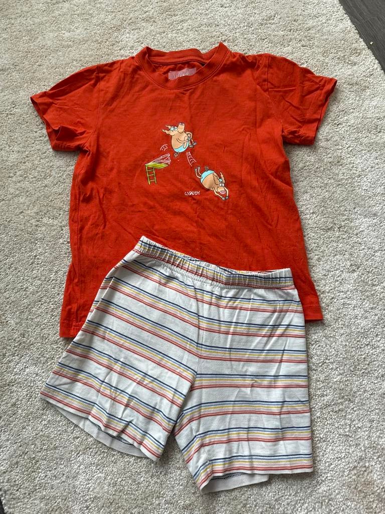 Woody pyjama set - maat 116, Ophalen of Verzenden, Zo goed als nieuw, Jongen of Meisje, Nacht- of Onderkleding