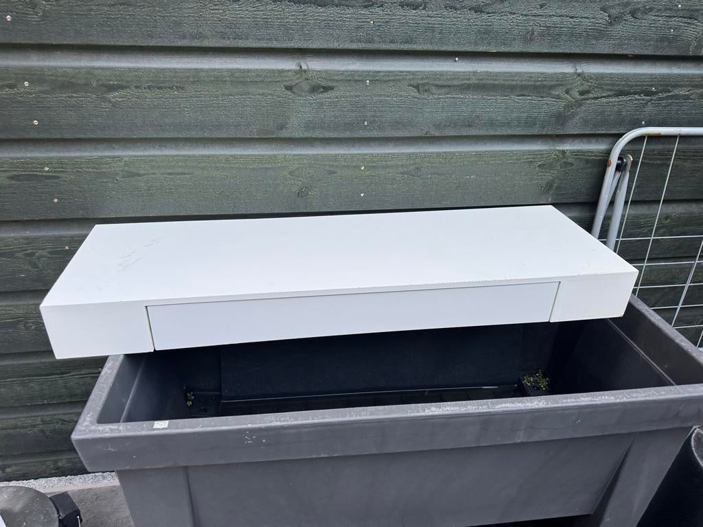 Plank met lade - handig opbergsysteem, Huis en Inrichting, Kasten | Dressoirs, Gebruikt, Ophalen of Verzenden, Minder dan 25 cm