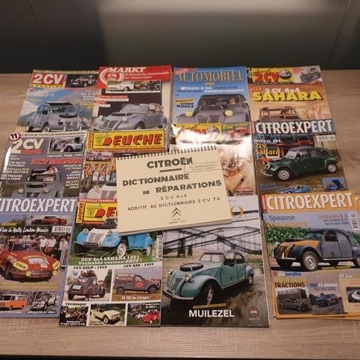 Citroën 2cv 4x4 Sahara unieke set documentatie 2CV, Ophalen of Verzenden, Zo goed als nieuw, Citroën