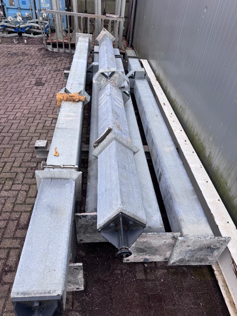 6x Stalen koker 250x250x6mm gegalvaniseerd / verzinkt, Ophalen, DBT, DBT, IJzer