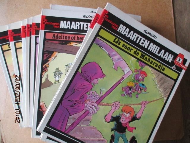 adv3615 maarten milaan, Eén stripboek, Ophalen, Gelezen