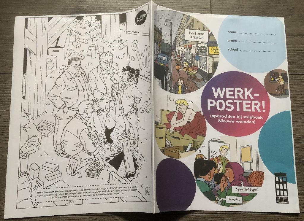 ERIC HEUVEL - WERKPOSTER - NIEUW, Eén stripboek, Ophalen of Verzenden, Nieuw, Eric Heuvel