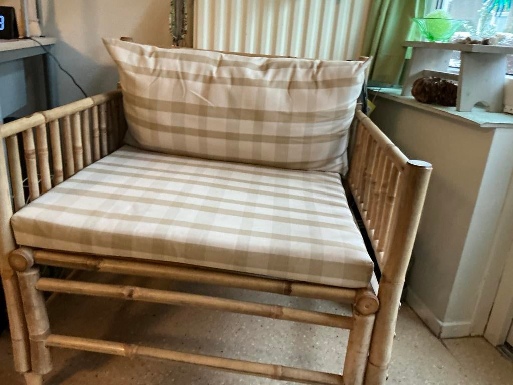 Bamboe stoel (fabr. Maison en Vogue), Ophalen, Bruin, Bamboe, Zo goed als nieuw