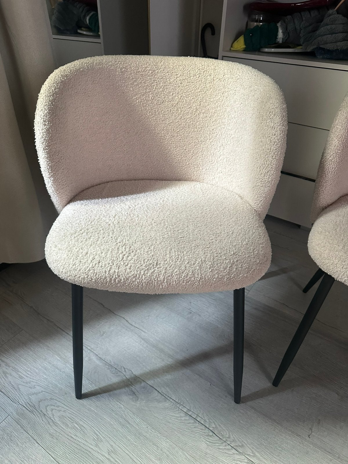 Teddy stoelen creme, Huis en Inrichting, Ophalen, Gebruikt, Overige kleuren, Twee
