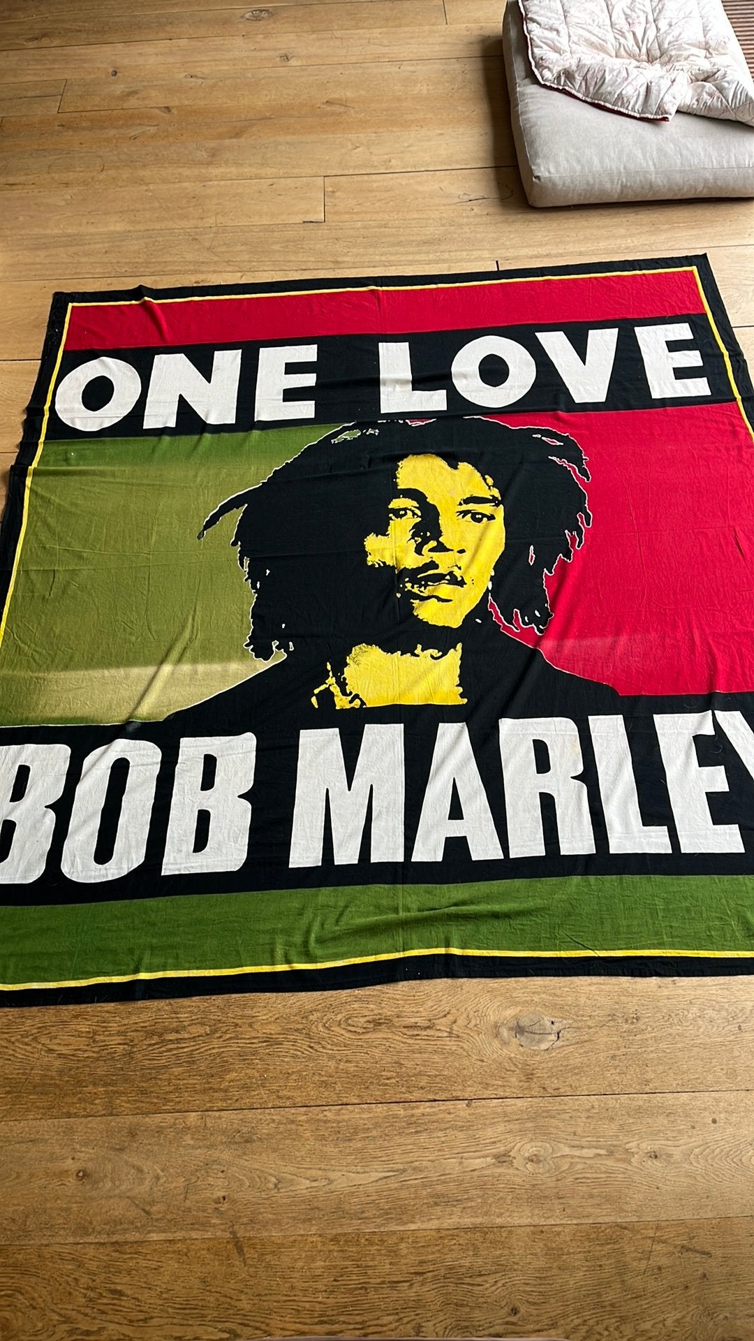 Grote lap Bob Marley One love 210 x 220, Diversen, Ophalen of Verzenden, Gebruikt