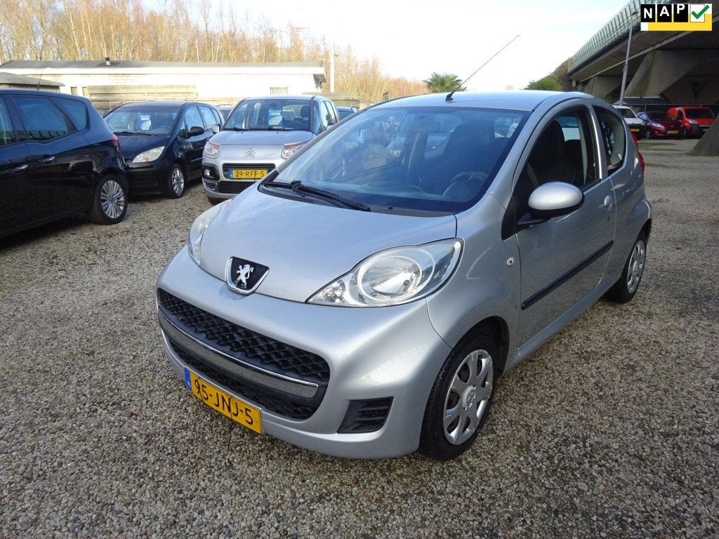 Peugeot 107 1.0-12V Sublime, Airco, Stuurbekrachtiging, Voorwielaandrijving, Stof, Gebruikt, Zwart