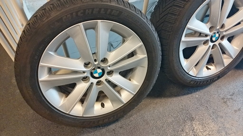 BMW 17"LM BBS Velgen met Winterbanden, Ophalen, Gebruikt, Velg(en), 17 inch