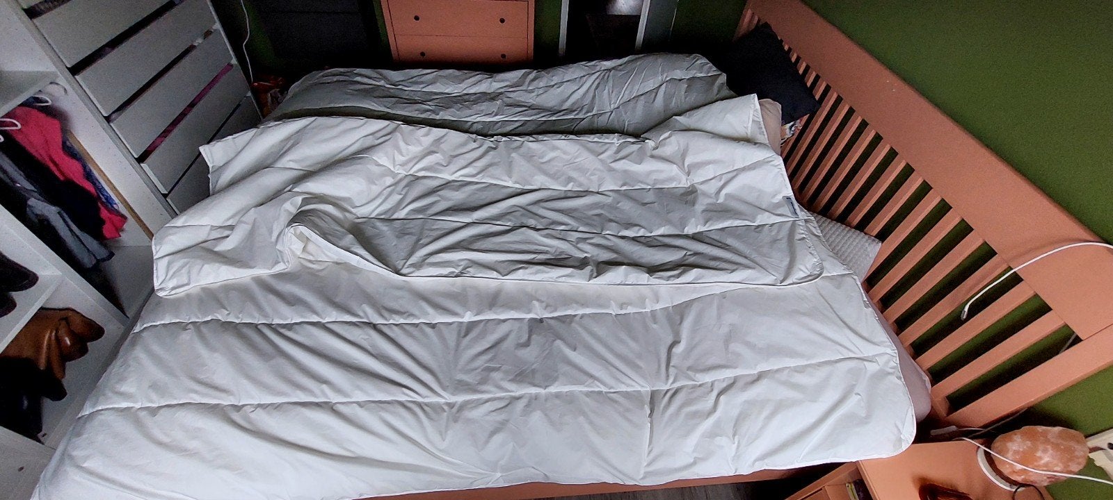 IKEA SKOGSFRÄKEN Dekbed 200x200 cm, Wit, Tweepersoons, Ophalen of Verzenden, IKEA
