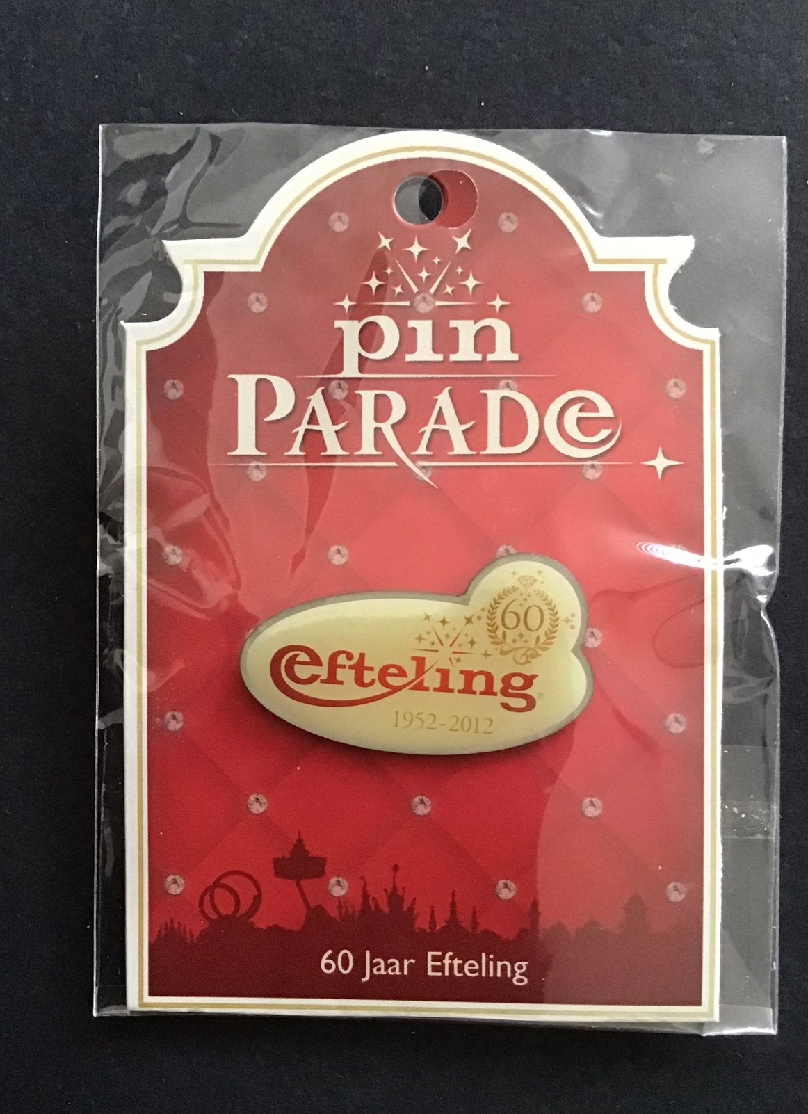 Efteling pin, 60 jaar Efteling, Ophalen of Verzenden, Nieuw, Button of Speldje