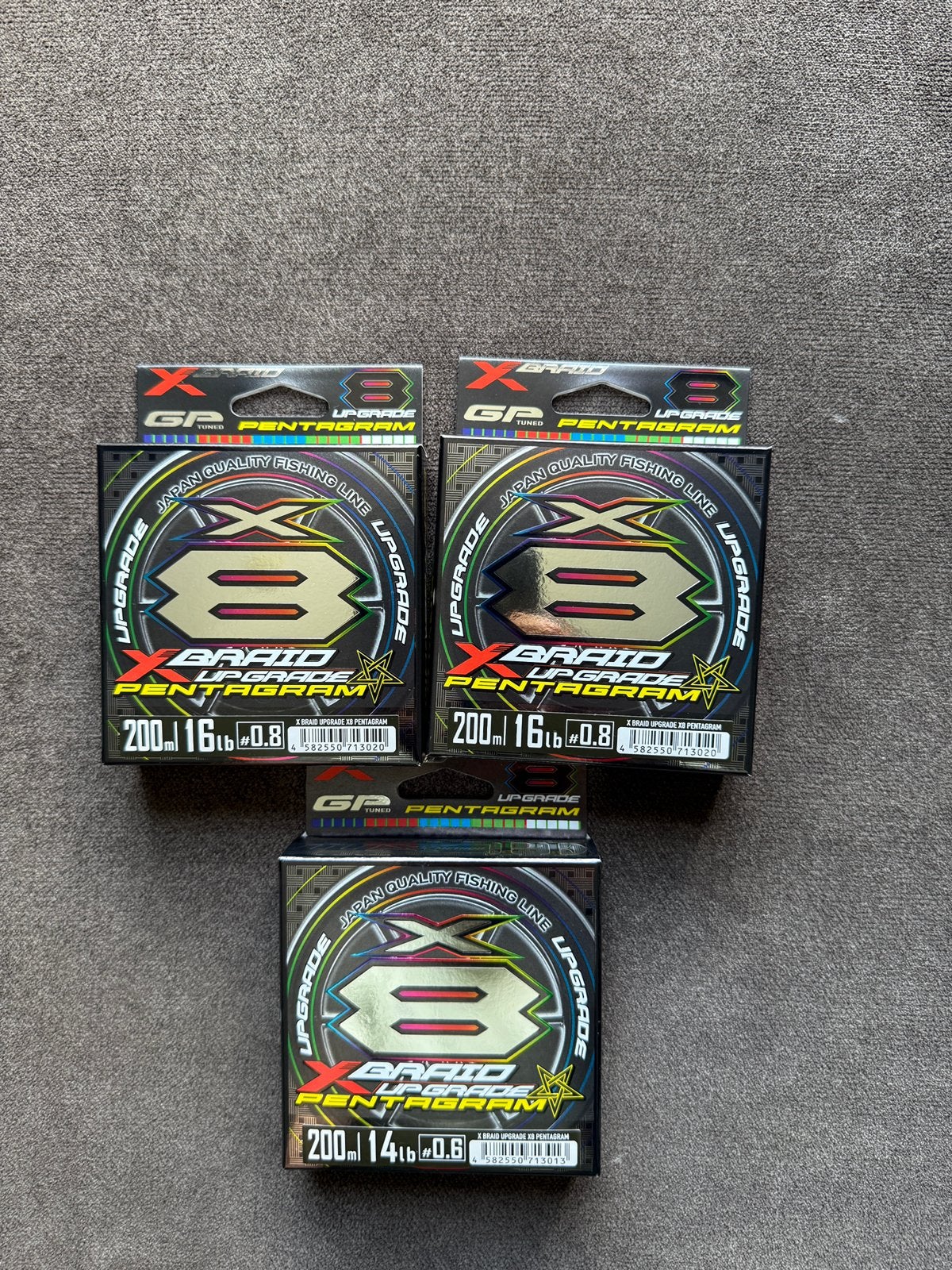 YGK X-Braid Upgrade X8 Pentagram 200 m – Japanse toplijn, Ophalen of Verzenden, Nieuw, Vislijn
