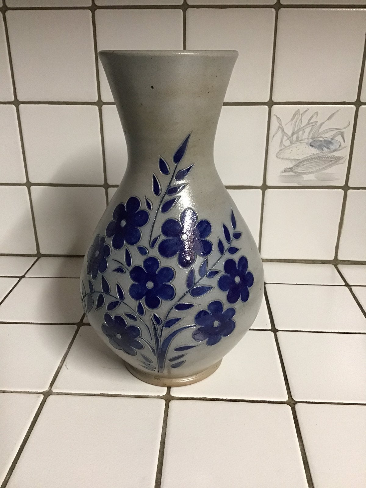 Vintage vaas in Gres de La Roche Jules Jacquemart, Ophalen of Verzenden