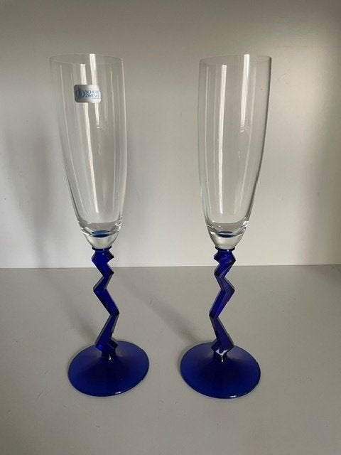 kristallen champagne glazen, Ophalen