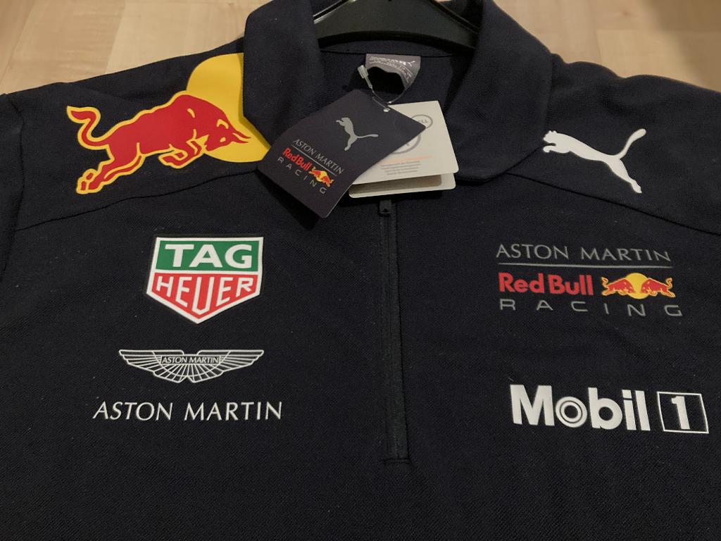 ✅ Max Verstappen Teamline Polo 2017 Red Bull Racing Maat L, Ophalen of Verzenden, Nieuw, Formule 1
