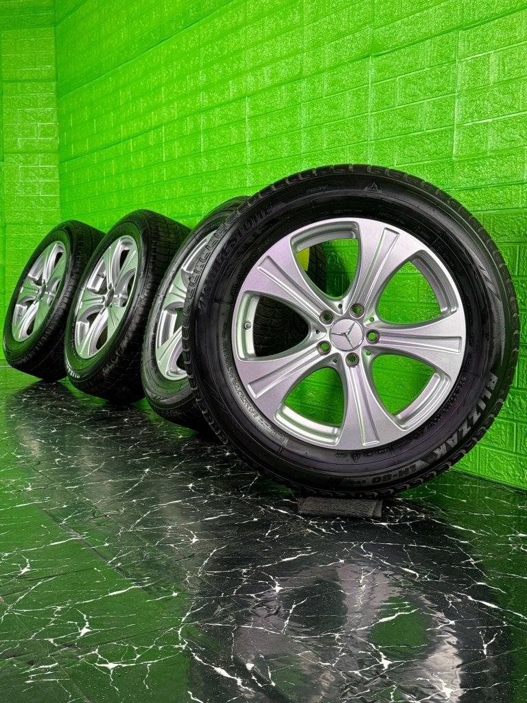 Originele Mercedes GLC velgen 18" 5x112 W253 winterset 8mm!, Niet ingevuld, 18 inch, Gebruikt, Banden en Velgen