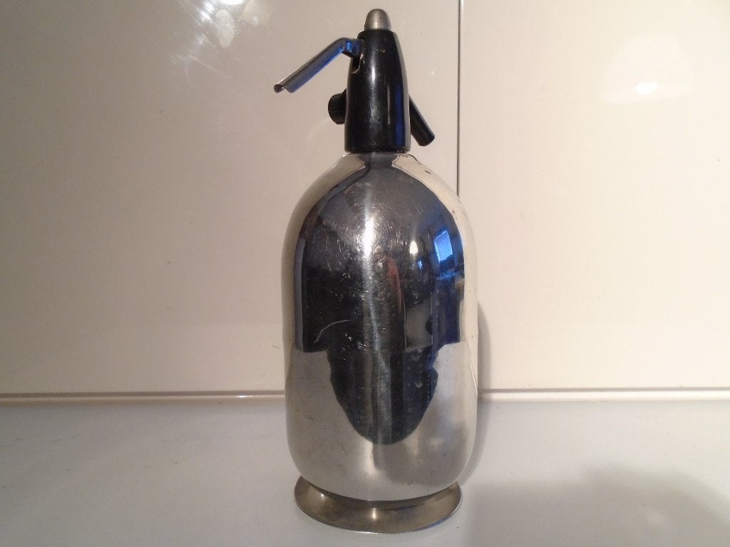Sifogas chromen spuitwater fles uit argentinie Voor show, Ophalen of Verzenden, Huis en Inrichting