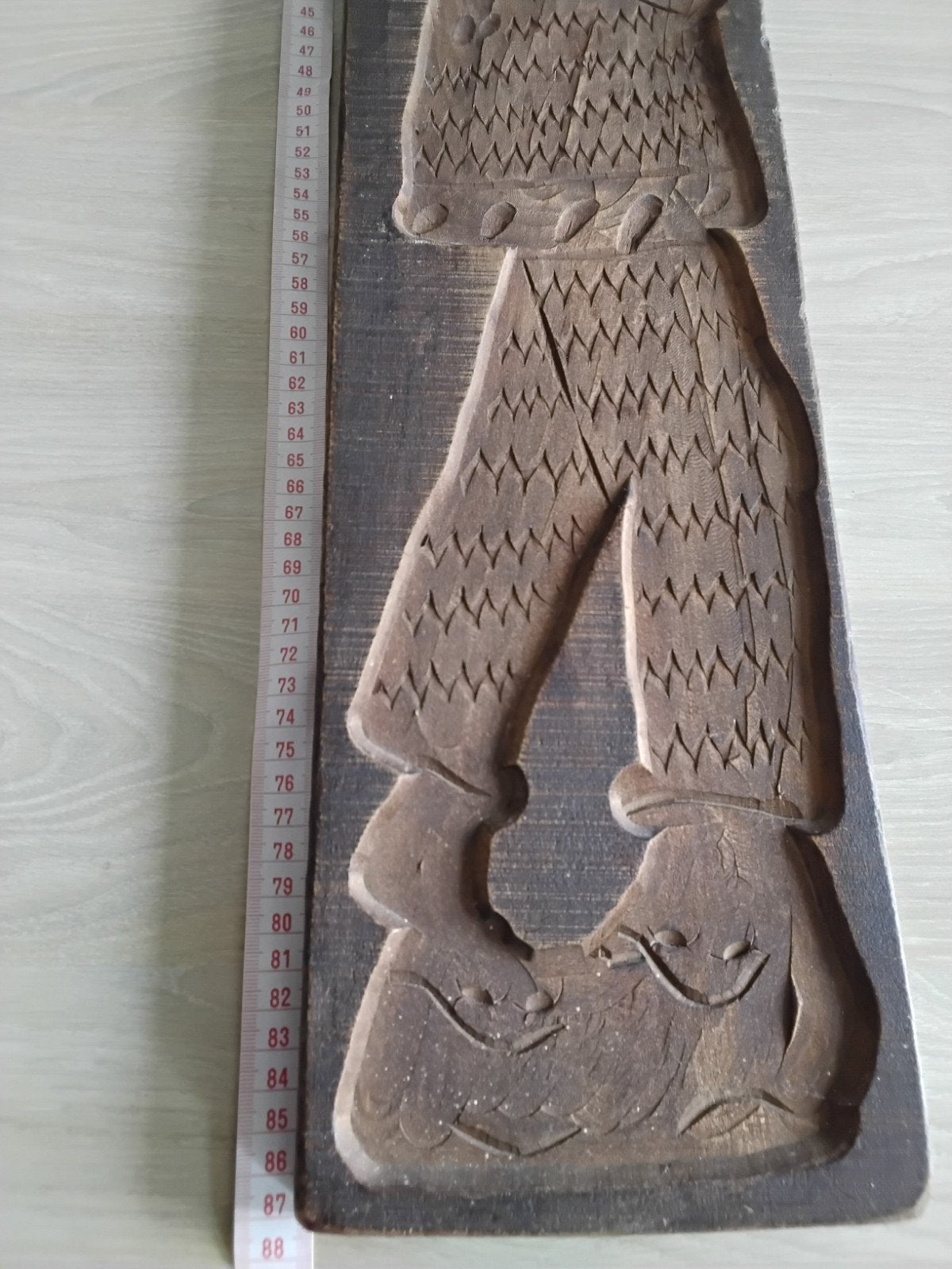 antieke speculaasplank, Ophalen