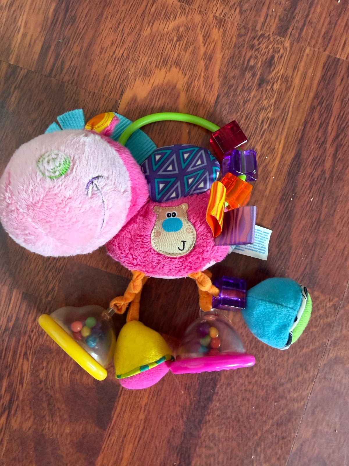 Playgro Clip Clop Rammelaar Roze, Ophalen of Verzenden, Zo goed als nieuw, Rammelaar, Met geluid