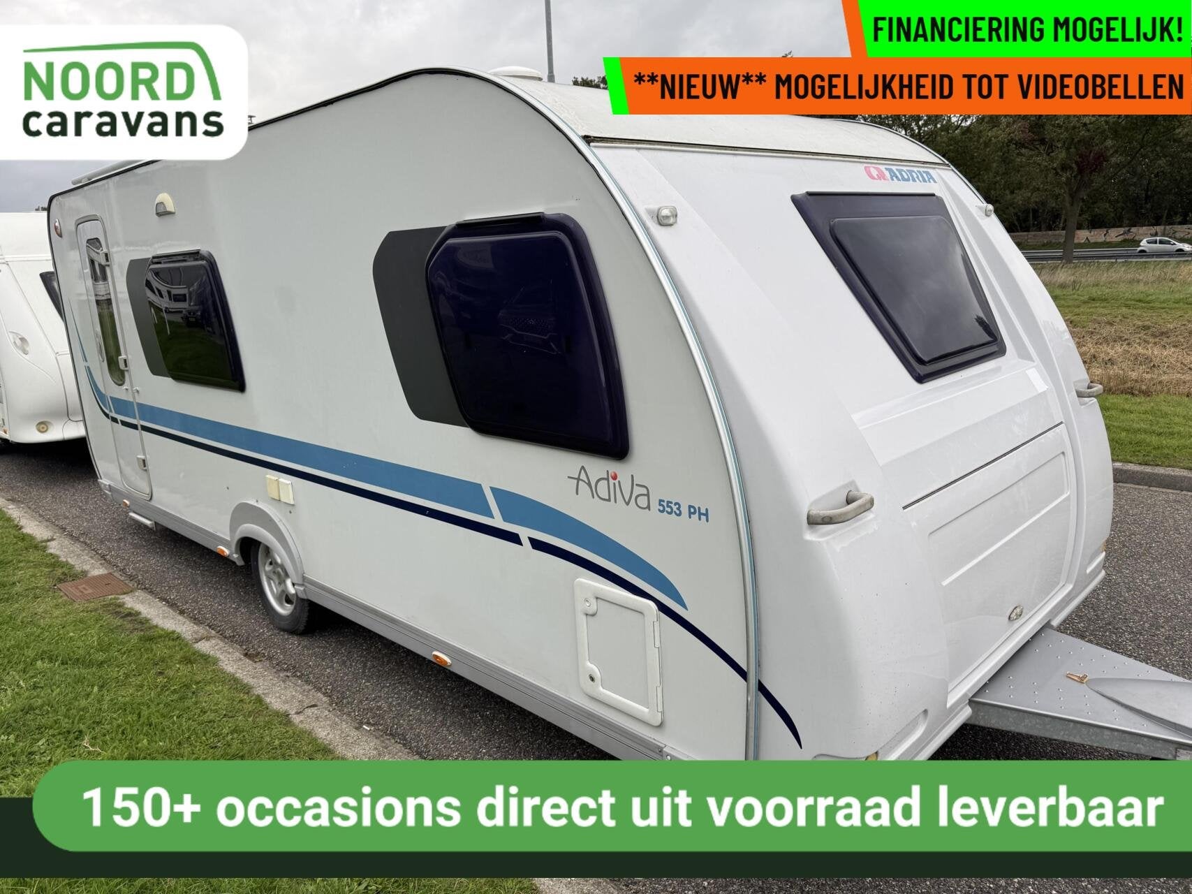 Adria ADIVA 553 PH, FRANSBED, RONDZIT, EINDKEUKEN, VOORTENT, Rondzit, 7 tot 8 meter, Bedrijf, Adria