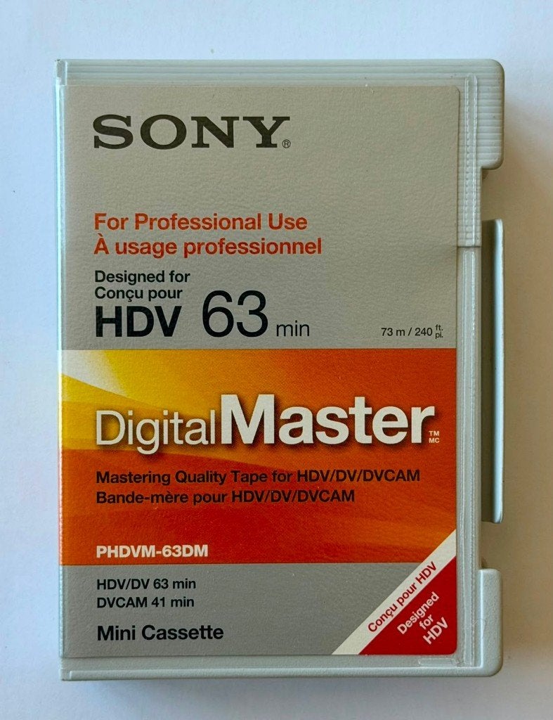 SONY DigitalMaster PHDVM-63DM HDV MiniDV DVCAM Tape, Mini dv, 20x of meer, Nieuw, Ophalen of Verzenden