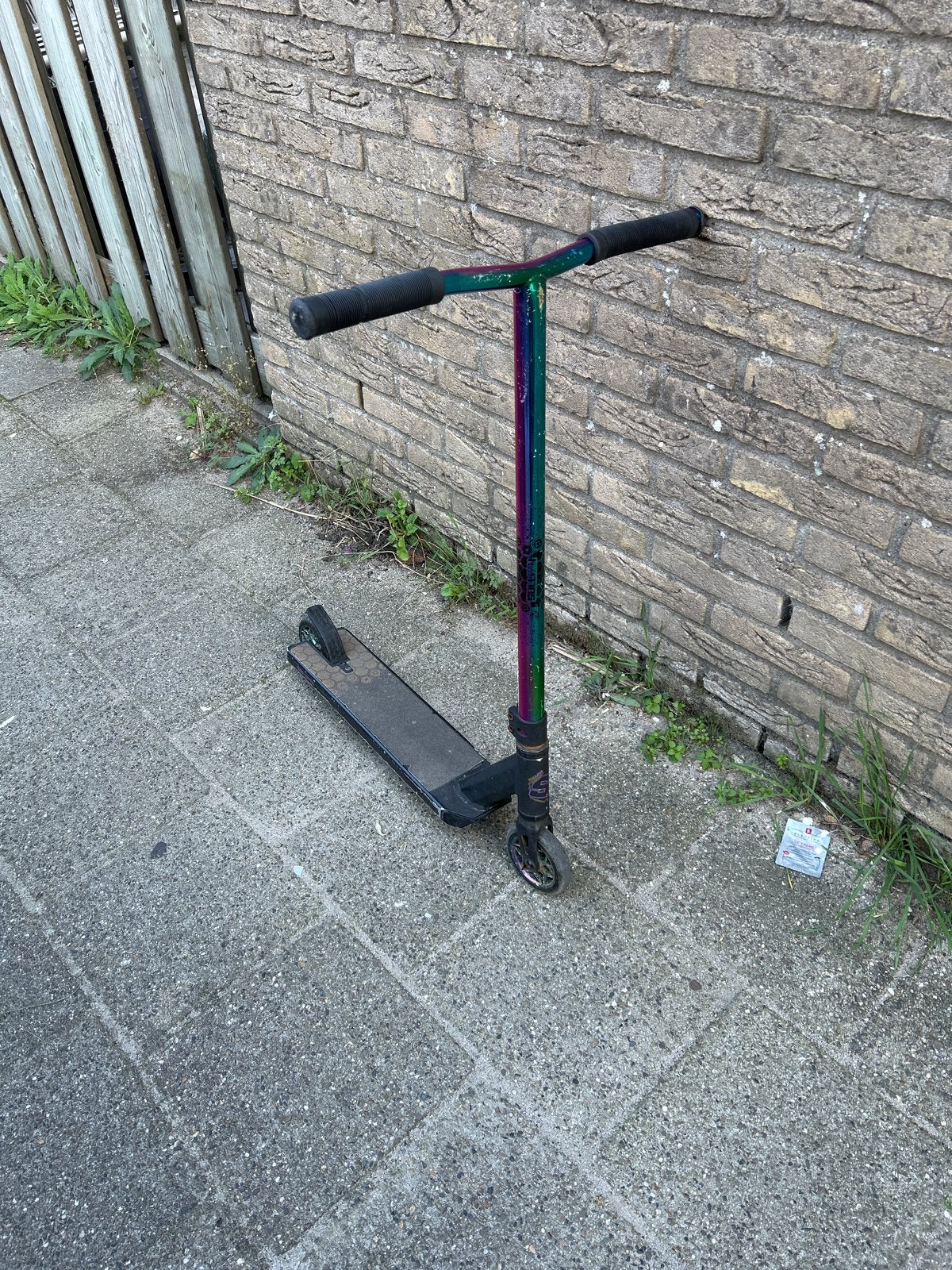 Stuntstep Elite met regenboogkleurige stuurstang, Ophalen of Verzenden, Gebruikt, Gewone step