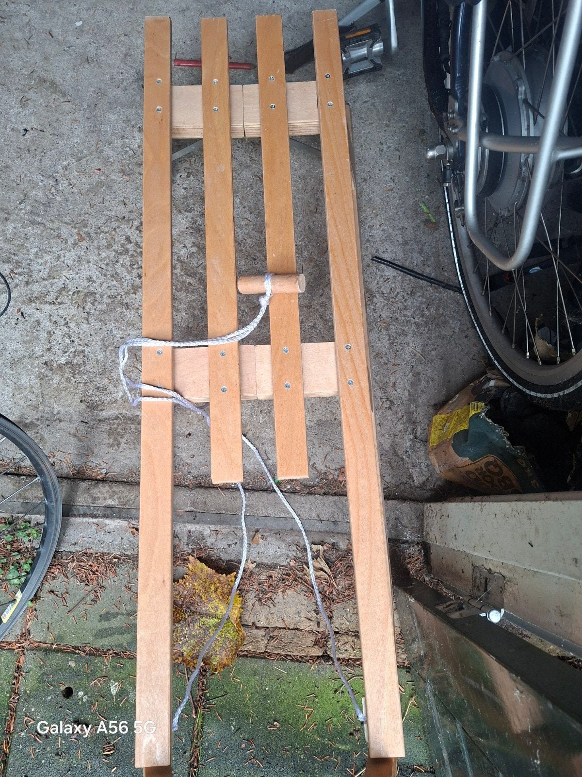 Houten slee nooit gebruikt, Ophalen, Nieuw