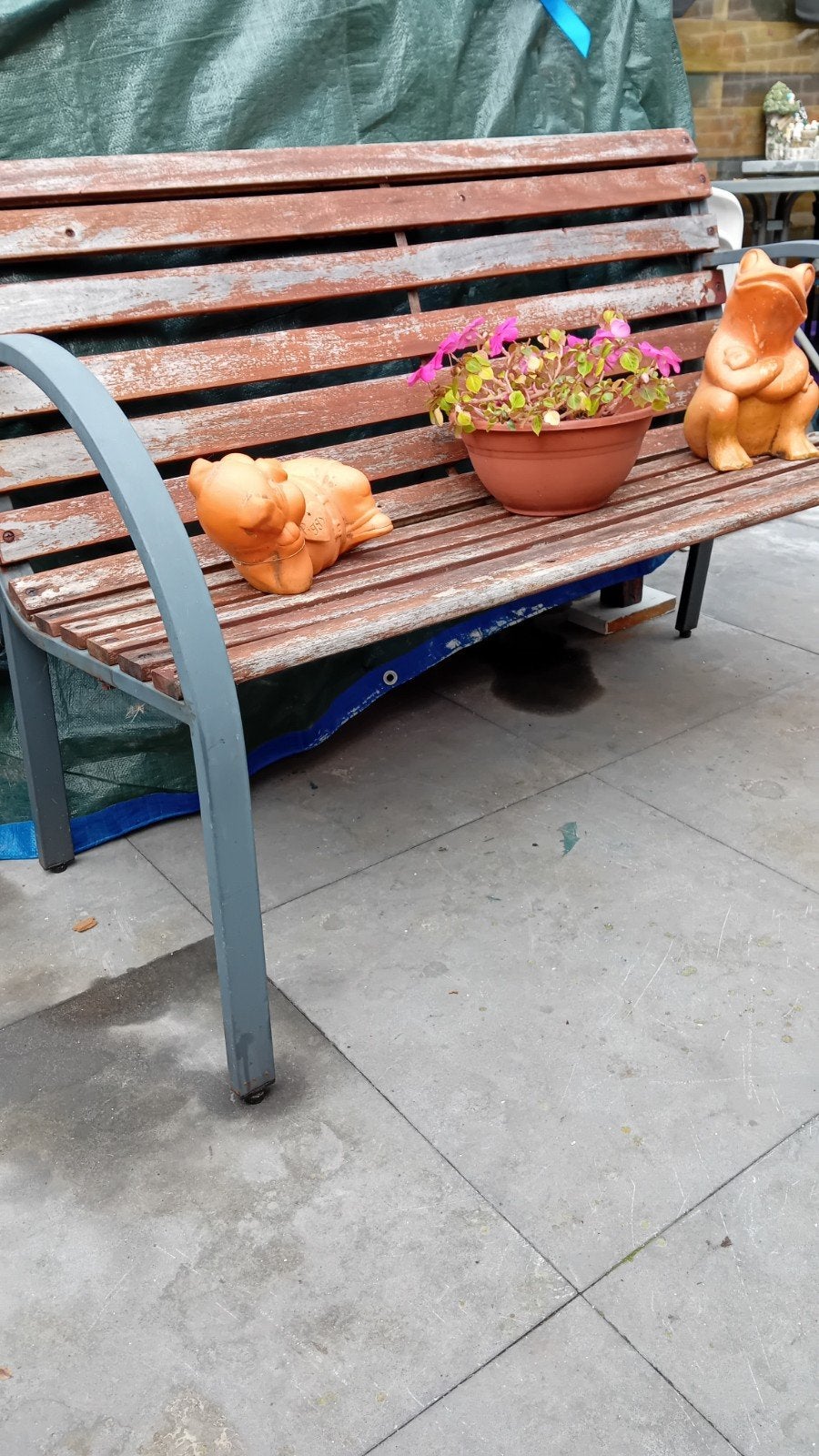 Tuinbank.(eventueel ruilen voor ronde tafel), Tuin en Terras, Ophalen