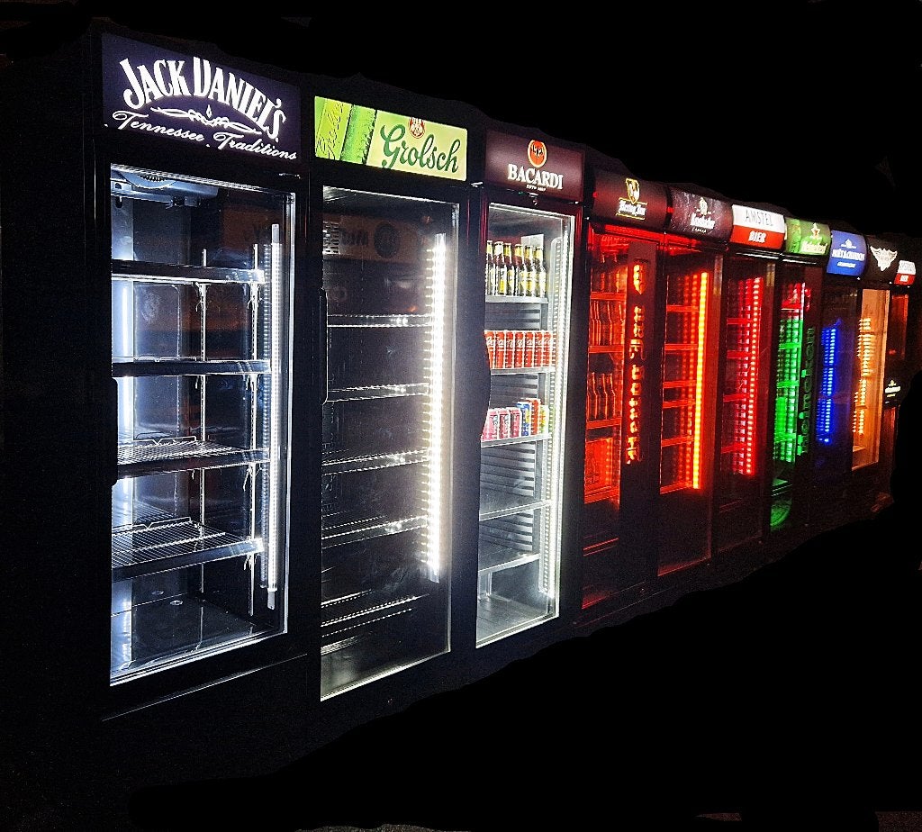 ''KS BlackLine'' Bier koelkast glasdeur Heineken Hertog Jan, Ophalen, Zonder vriesvak, 200 liter of meer, Nieuw