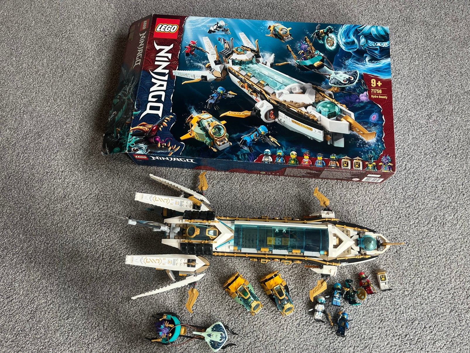 Lego ninjago 71756 hydro bounty, Lego, Ophalen of Verzenden, Zo goed als nieuw, Compleet
