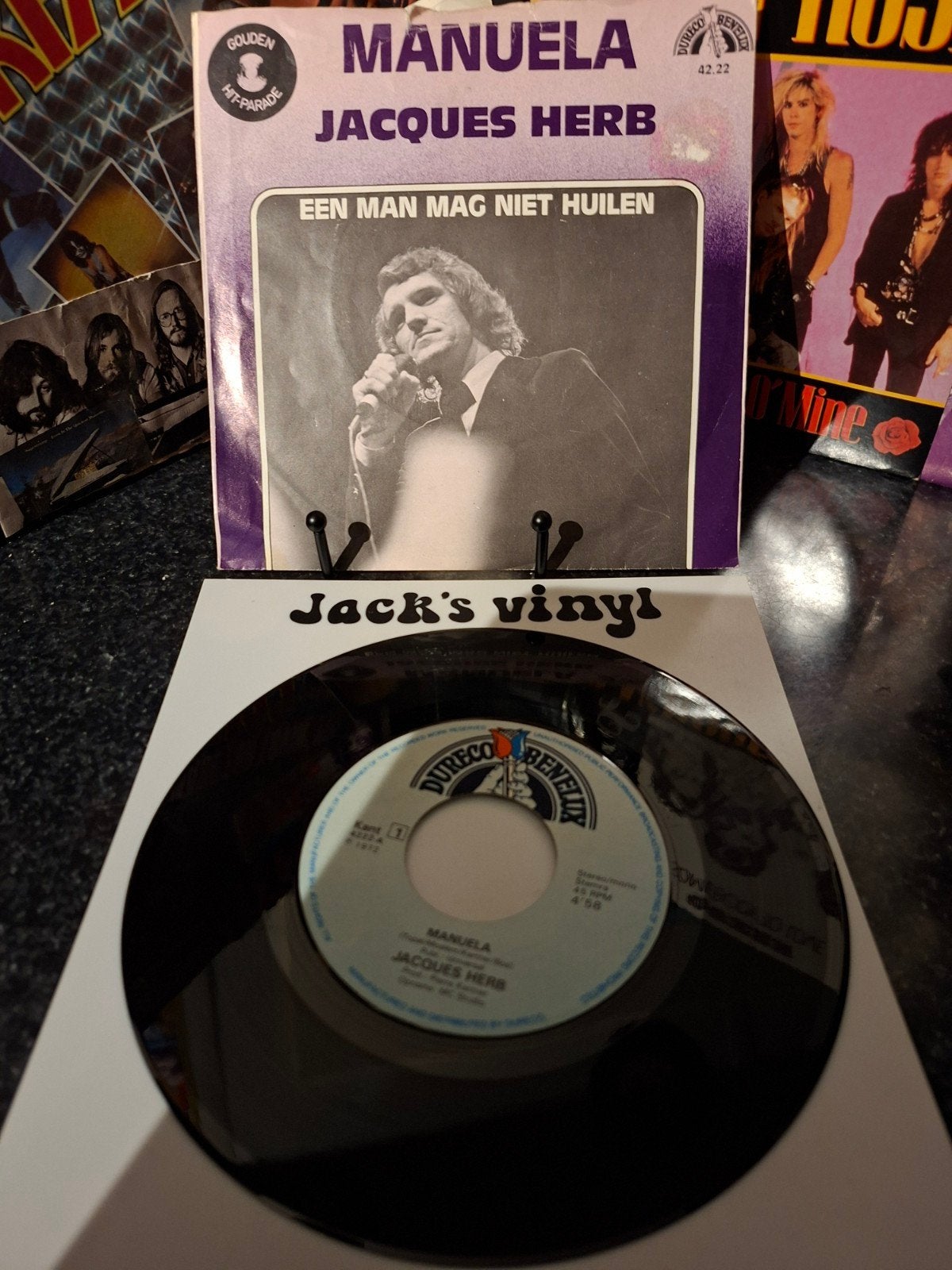 Jacques Herb - Manuela /   1980, Gebruikt, 7 inch, Ophalen of Verzenden, Beschermende buitenhoes