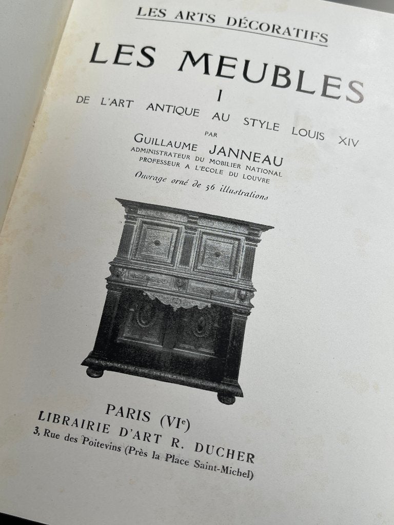 Les Meubles van Guillaume Janneau. (Drie delen) 1929, Ophalen of Verzenden
