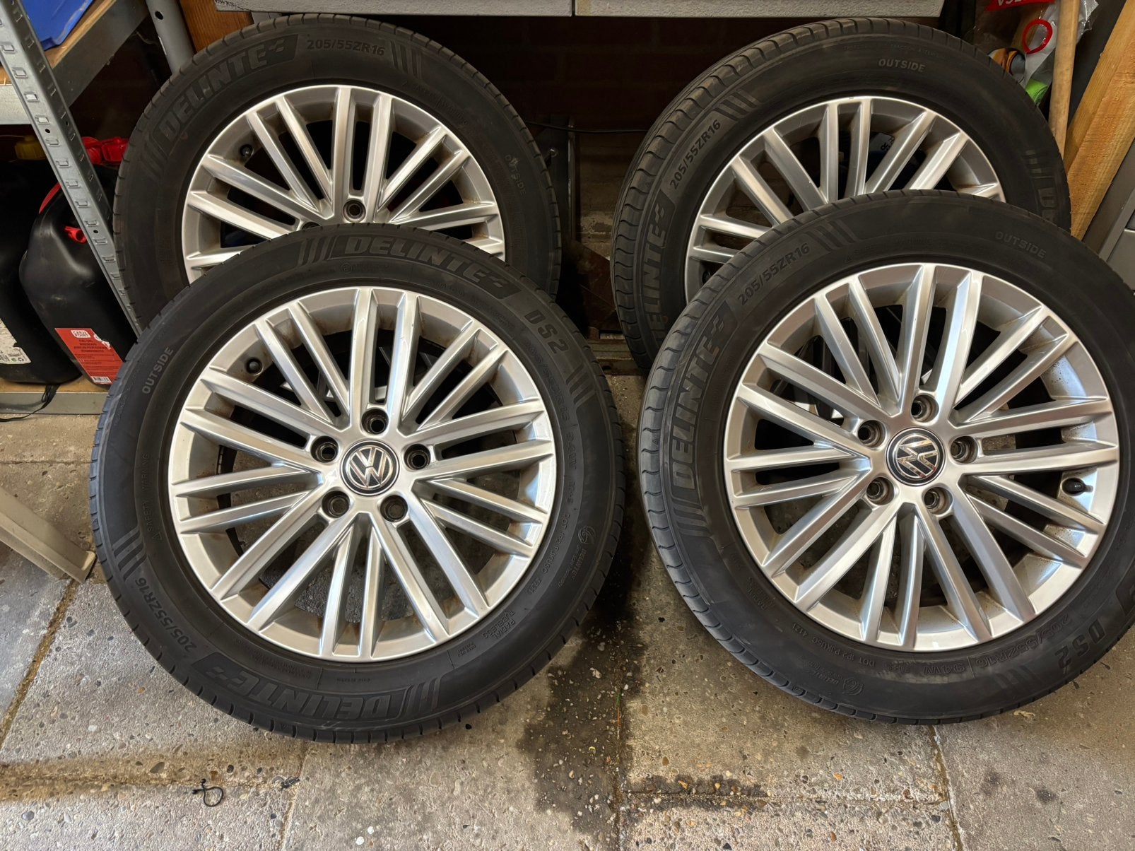 Velgen 16inch 5x112 borbet Volkswagen golf 7, Auto-onderdelen, Banden en Velgen, Ophalen, Gebruikt, 16 inch, Banden en Velgen