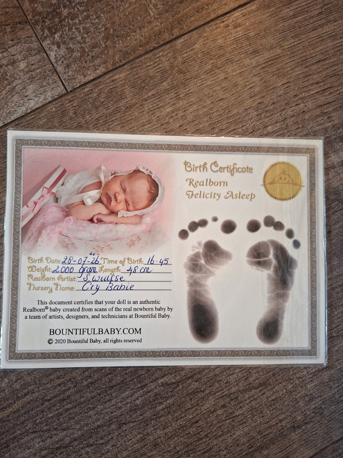 Realborn Felicity, Ophalen of Verzenden, Frame of Mal