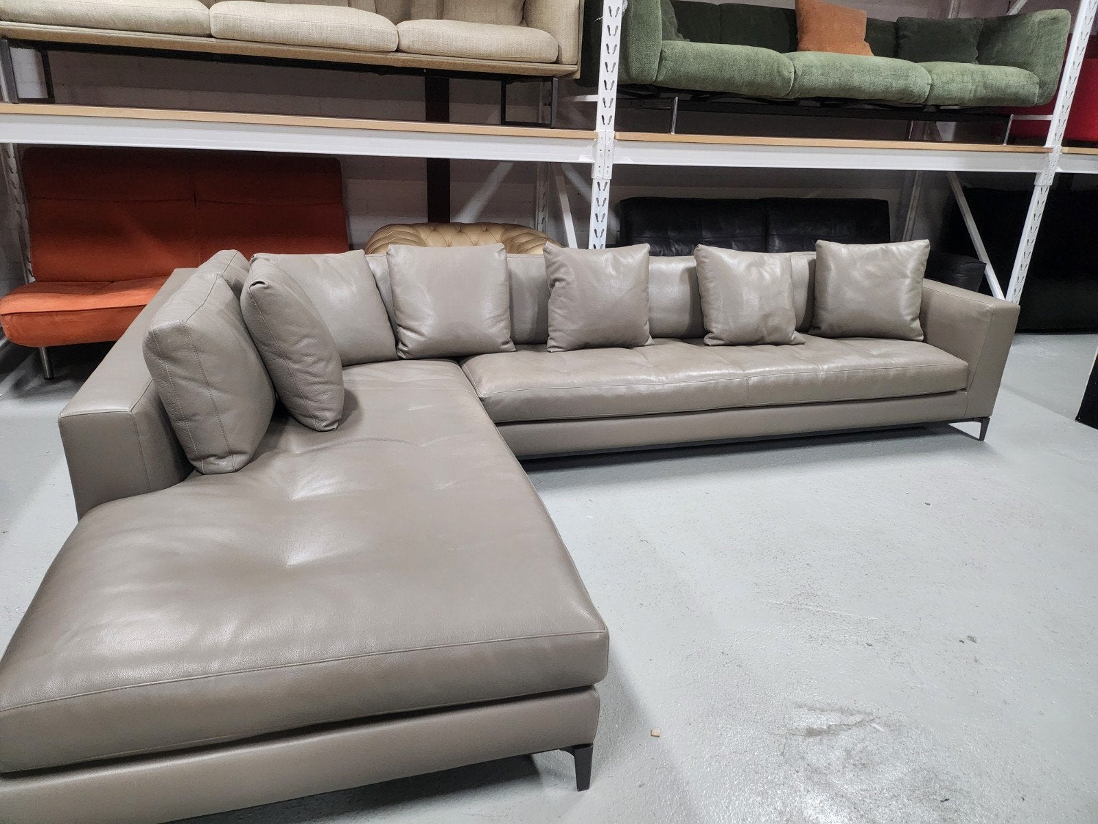 Minotti - Andersen Quilt hoekbank by Rodolfo Dordoni, 125 cm of meer, 125 cm of meer, Ophalen of Verzenden, Zo goed als nieuw