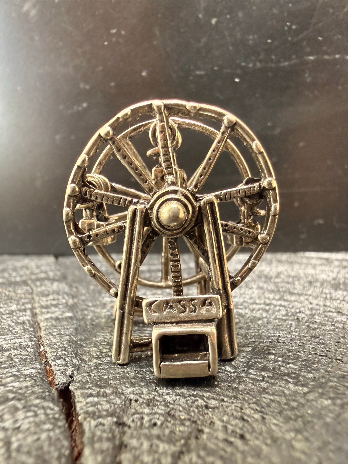 Zilveren Miniatuur Reuzenrad - Kermisattractie, Verzenden, Zilver
