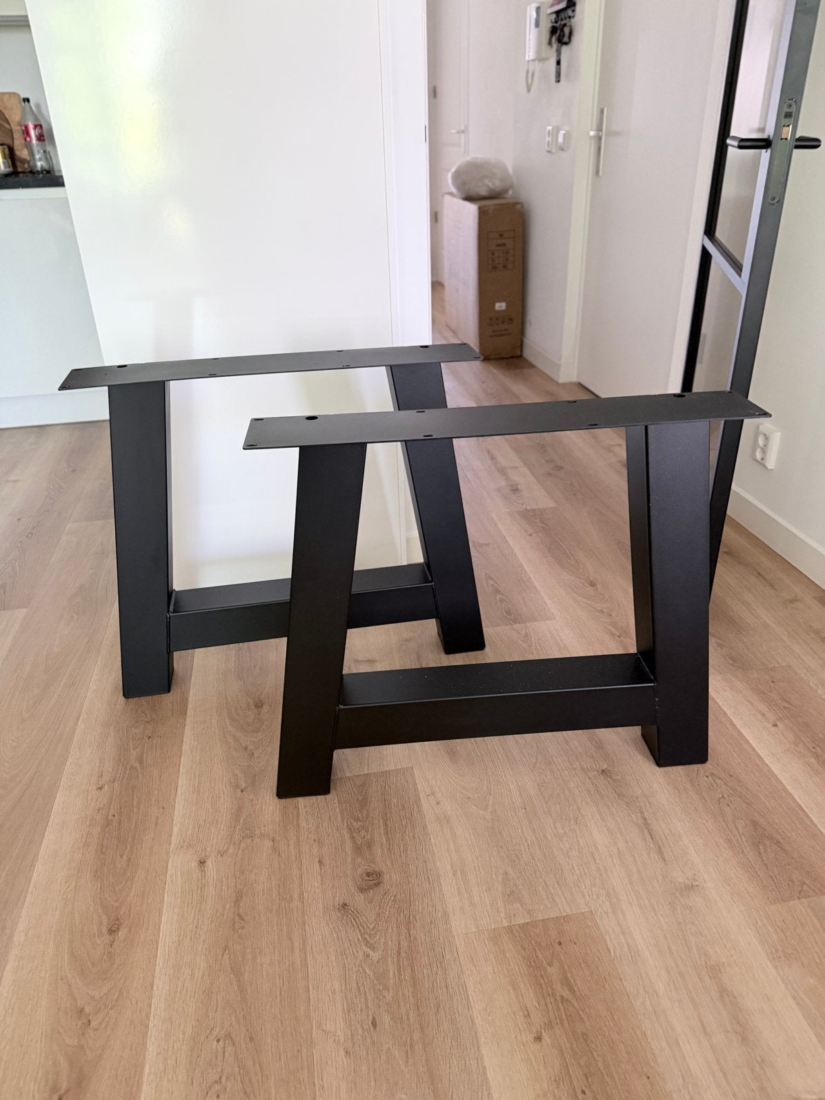 A frame tafelpoten, Huis en Inrichting, Tafelonderdelen, Ophalen, Zo goed als nieuw, Rechthoekig, 50 tot 100 cm