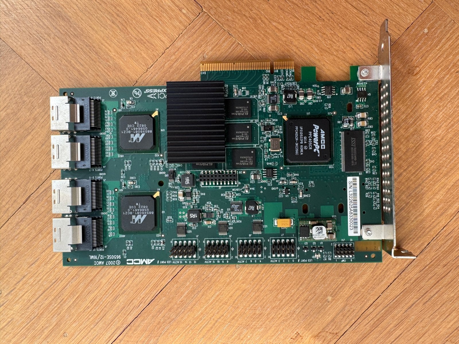 AMCC 9650SE-12/16ML PCI-Express SATA RAID Controller, Ophalen, Gebruikt, Overige soorten, Overige chipsets