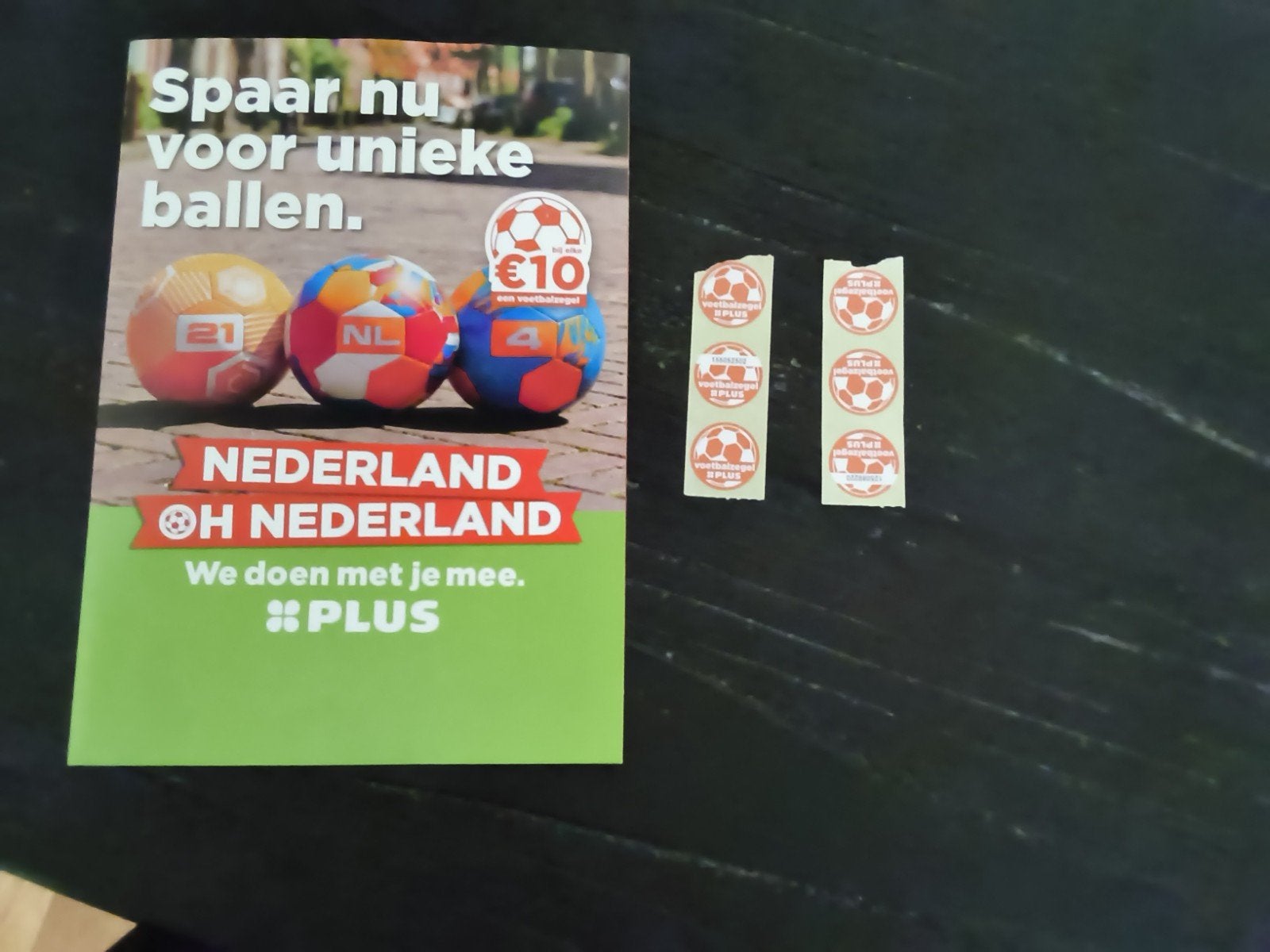 6 spaar zegels voetbalzegels spaaractie Plus voetballen, Plus, Ophalen of Verzenden