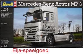 Revell 1:24 Mercedes - Benz ACTROS MP3 7425 modelbouw, Hobby en Vrije tijd, Modelbouw | Auto's en Voertuigen, Revell, Groter dan 1:32