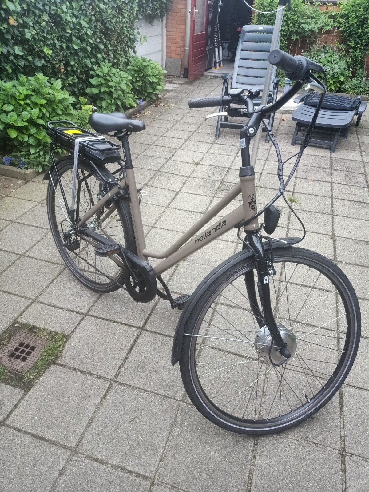 Hollandia optima basic electrische fiets, Ophalen, Gebruikt, Overige merken