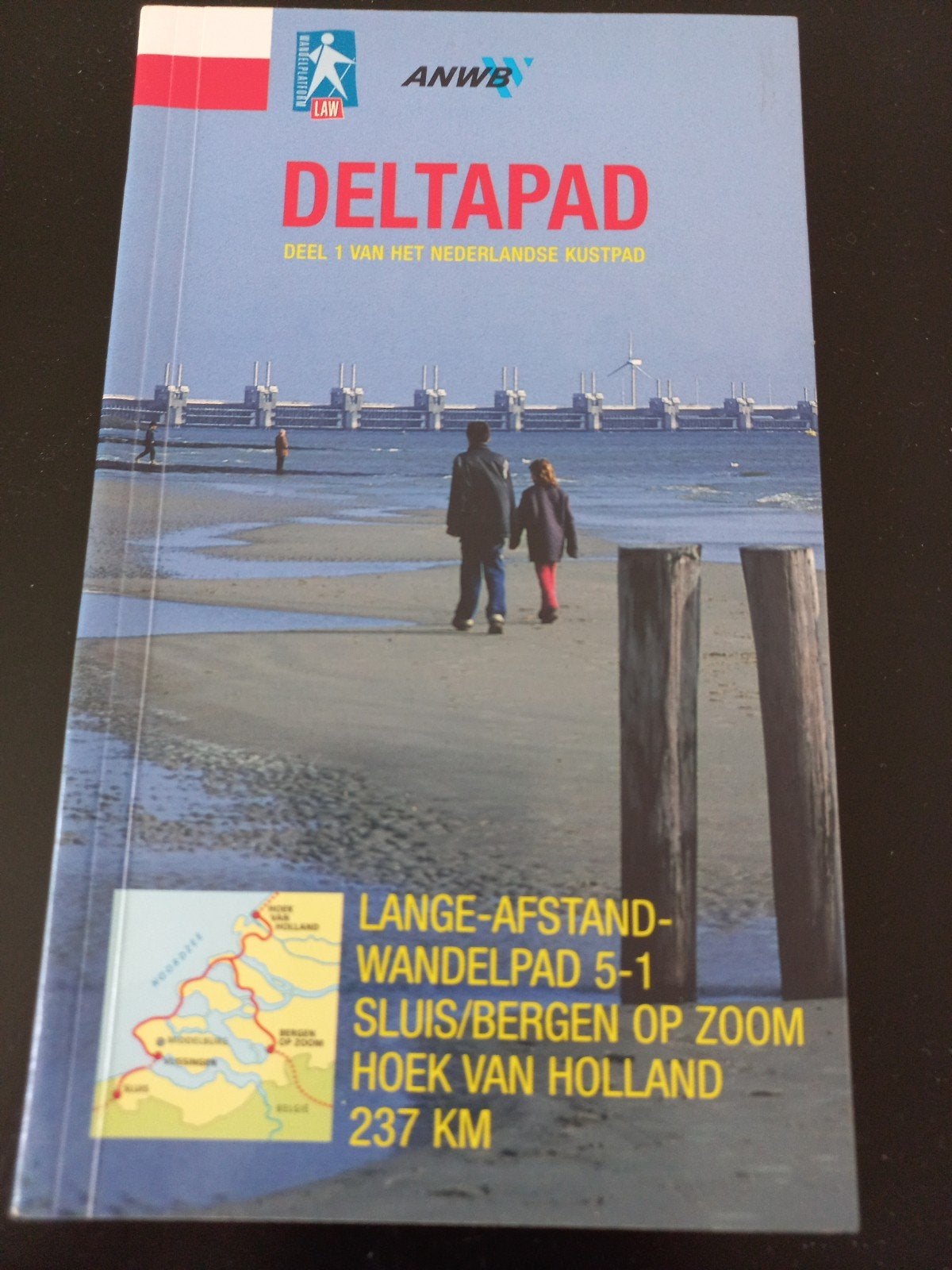 ANWB Deltapad Deel 1: Nederlandse Kustpad Wandelgids, Boeken, Reisgidsen, LAW, Fiets- of Wandelgids, Ophalen of Verzenden, Zo goed als nieuw