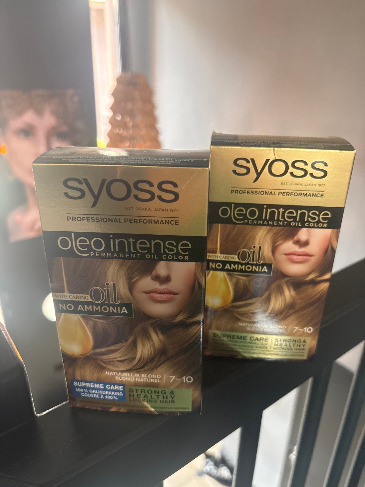 2x Syoss Oleo Intense Haarverf 7-10 Natuurlijk Blond, Ophalen of Verzenden, Nieuw, Overige typen