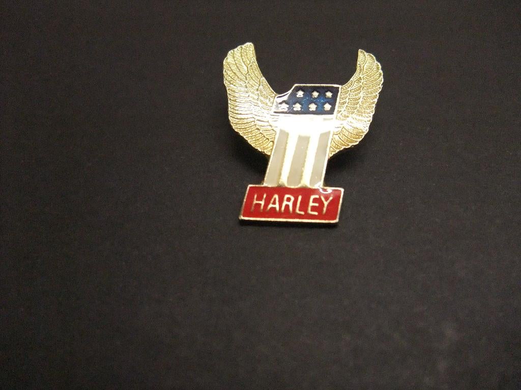 Harley Davidson motor logo Wing, pin, Ophalen of Verzenden, Gebruikt, Overige onderwerpen