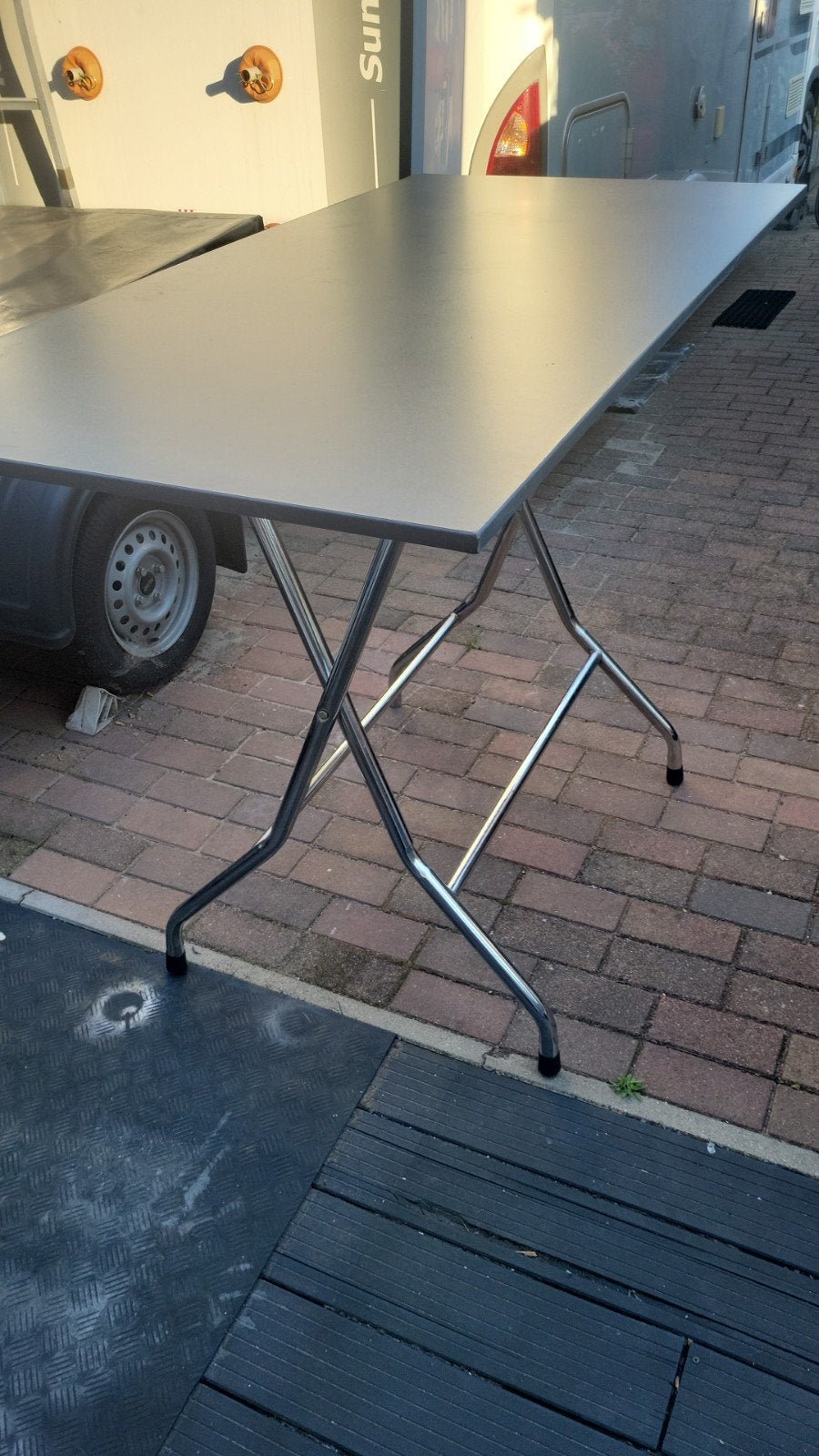 PARTY TAFEL 80 x 160, Huis en Inrichting, Tafels | Eettafels, Ophalen, Gebruikt, 50 tot 100 cm, 150 tot 200 cm